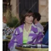 Emily In Paris S03 Lily Collins Purple Coat