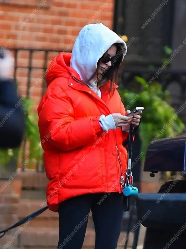 Emily Ratajkowski rocks cowgirl hat with flared denim and puffer