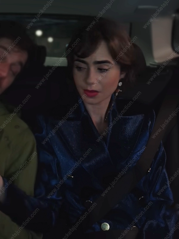 Emily in Paris S03 Lily Collins Double Breasted Blazer