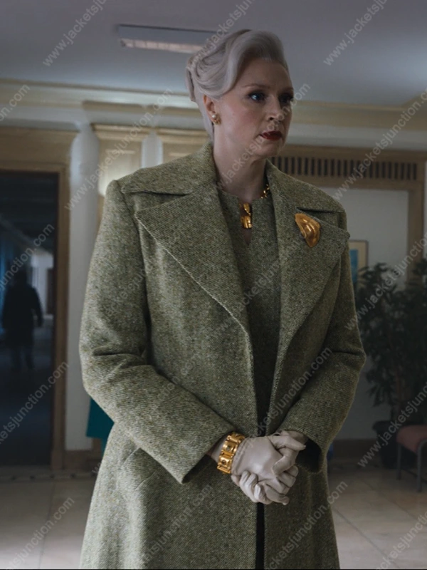 Gwendoline Christie Wednesday Green Coat