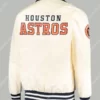 Houston Astros Star Cream Captain II Full Zipper Starter Jacket