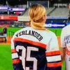 Kate Upton Justin Verlander Astros Bomber Jacket