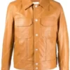 Lucas Bravo Tan Brown Leather Jacket