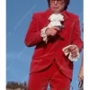 Mike Myers Austin Power Pinstripe Red Suit