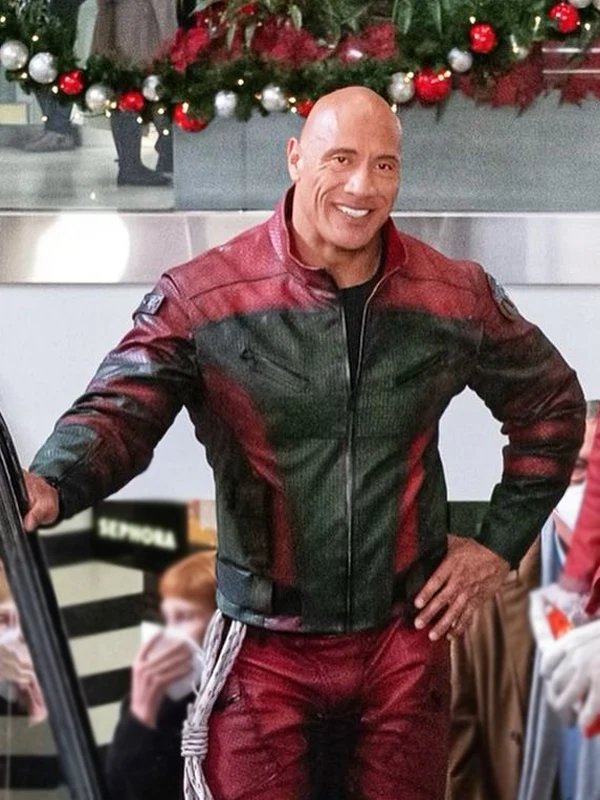 Red One Dwayne Johnson Leather Jacket