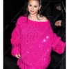 Selena Gomez Pink Sweater