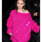 Selena Gomez Pink Sweater