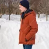 Snow Day Hal Brandston Orange Puffer Jacket