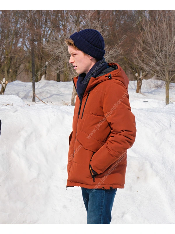 Snow Day Hal Brandston Orange Puffer Jacket