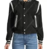 Station 19 Danielle Savre Black Bomber Jacket