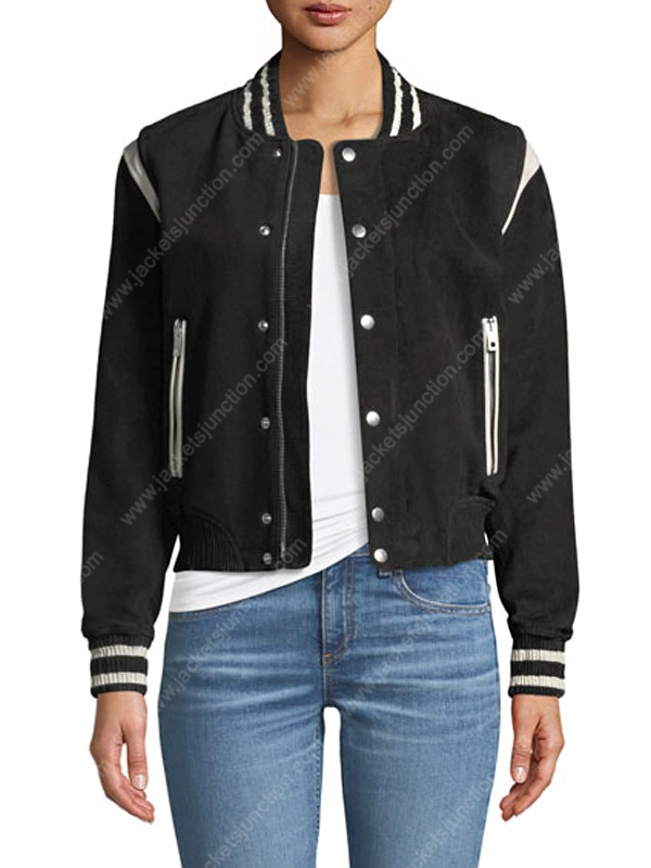 Station 19 Maya Bishop Black Bomber Jacket