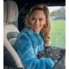 Ted Lasso Keeley Jones Blue Fur Jacket