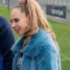 Ted Lasso Keeley Jones Blue Fur Jacket