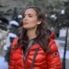 The Christmas Promise Torrey DeVitto Red Puffer Parka