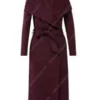 The Recruit Kaylah Zander Maroon Coat