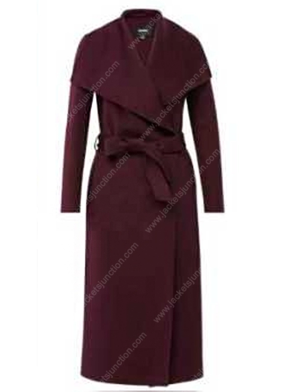 The Recruit Kaylah Zander Maroon Coat