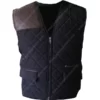 The Walking Dead David Morrissey Black Quilted Vest