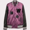 H&M The Weeknd Purple Varsity Jacket