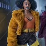 They Cloned Tyrone Teyonah Parris Shearling Jacket