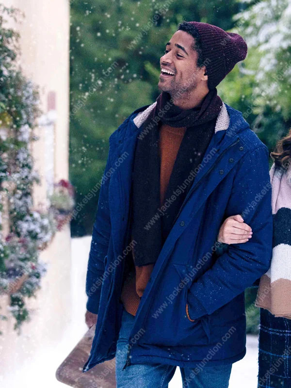 This Is Christmas Alfred Enoch Blue Jacket