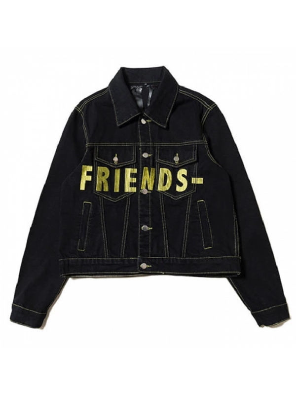 VLONE Friends Denim Yellow Jacket