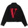 VLONE Friends Red Denim Jacket