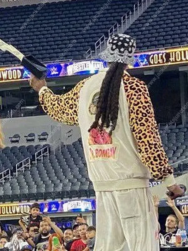 WWE Snoop Dogg White Dr. Bombay Death Row Jacket