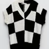 Wednesday Adams Black & White Sweater