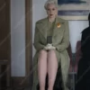 Wednesday Gwendoline Christie Green Coat