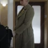 Wednesday Gwendoline Christie Green Trench Coat