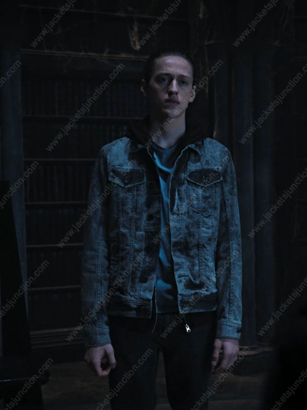 Percy Hynes Wednesday Xavier Thorpe Denim Jacket