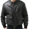 White Noise Adam Driver Black Leather Jacket