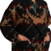 Yellowstone Black Printed Coat