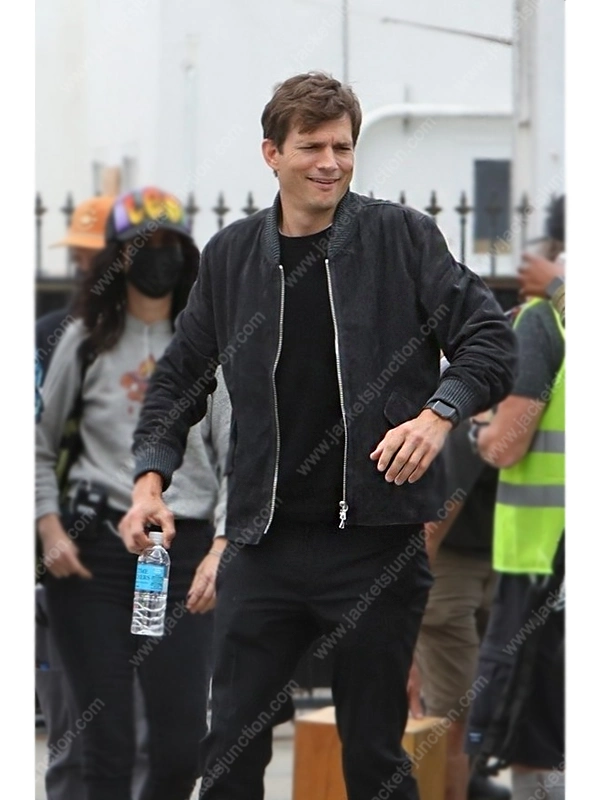 Ashton Kutcher Your Place or Mine Bomber Jacket