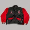 Black & Red AC Milan Lotto Bomber Jacket