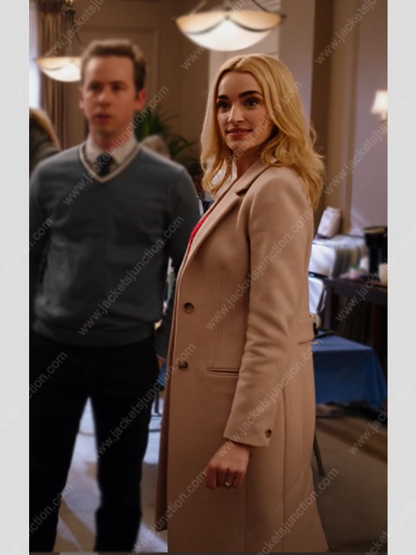 Brianne Howey Beige Coat