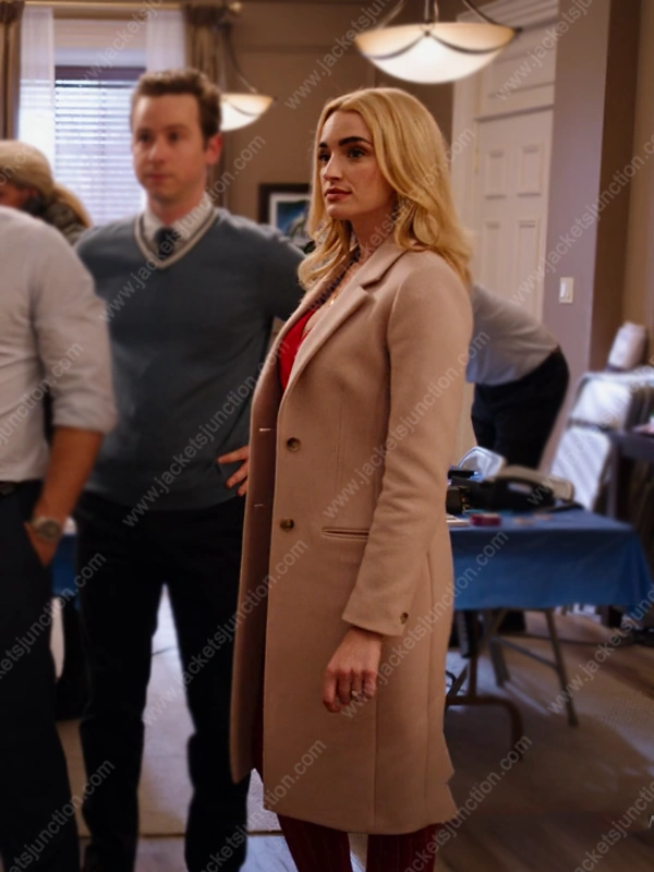 Brianne Howey Beige Trench Coat