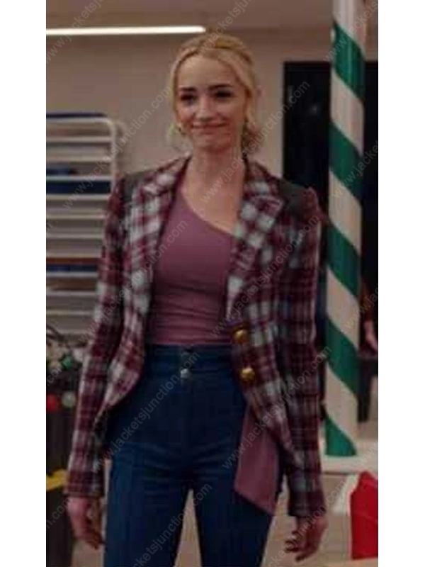 Brianne Howey Checked Blazer