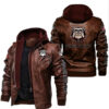 Georgia Bulldogs Brown Leather Jacket