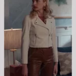 Georgia Miller Ginny & Georgia White Leather Jacket