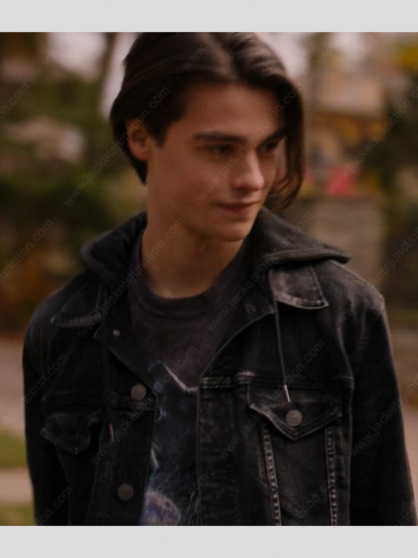 Ginny and Georgia Felix Mallard Black Denim Jacket