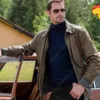 Infinity Pool Alexander Skarsgård Brown Leather Jacket