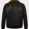 Jack B3 Aviator Black Bomber Shearling Jacket