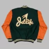 Jet Life Green & Orange Varsity Jacket