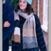 Kaya Scodelario This Is Christmas Emma Plaid Coat