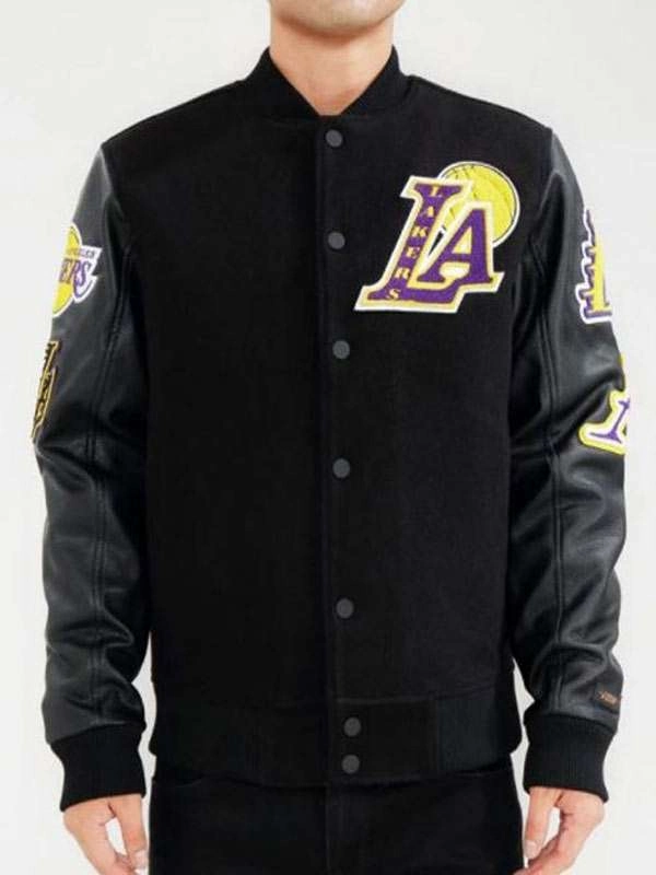 Lakers on sale black jacket