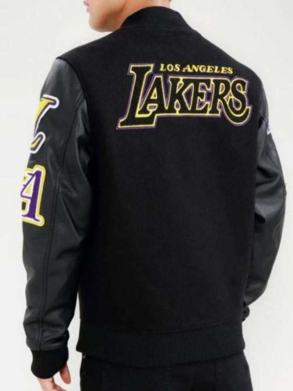 Los Angeles Standard Lakers Black Varsity Jacket