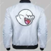 Nintendo Super Mario Boo White Bomber Jacket