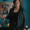 Rachel Bloom Your Place or Mine Black Leather Jacket