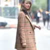 Taylor Swift Brown Plaid Coat